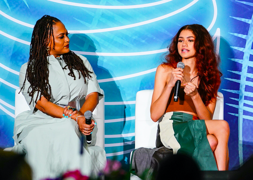 Zendaya Dream in Black AT&T with Ava DuVernay at Essence Festival 2019