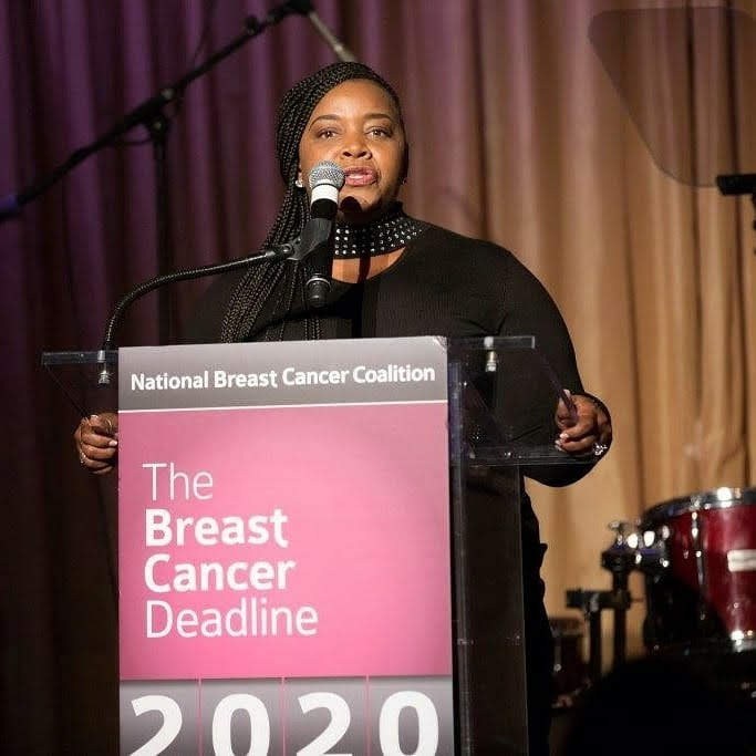 Alysia Pringle being honored by NBCC for breast cancer advocacy