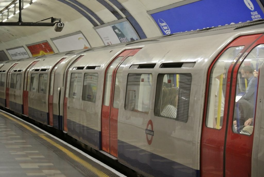 Train system in London sustainable travel tips