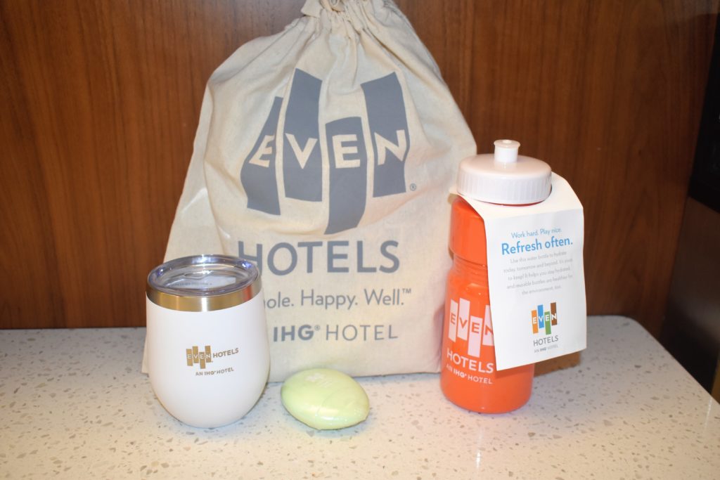 EvenHotels reusable water bottles sustainable travel