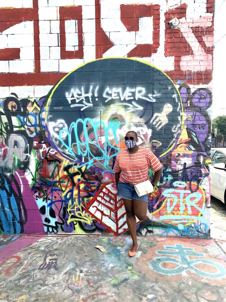 graffiti alley, family road trip, what to do in Baltimore, brown girl, road trip fashions