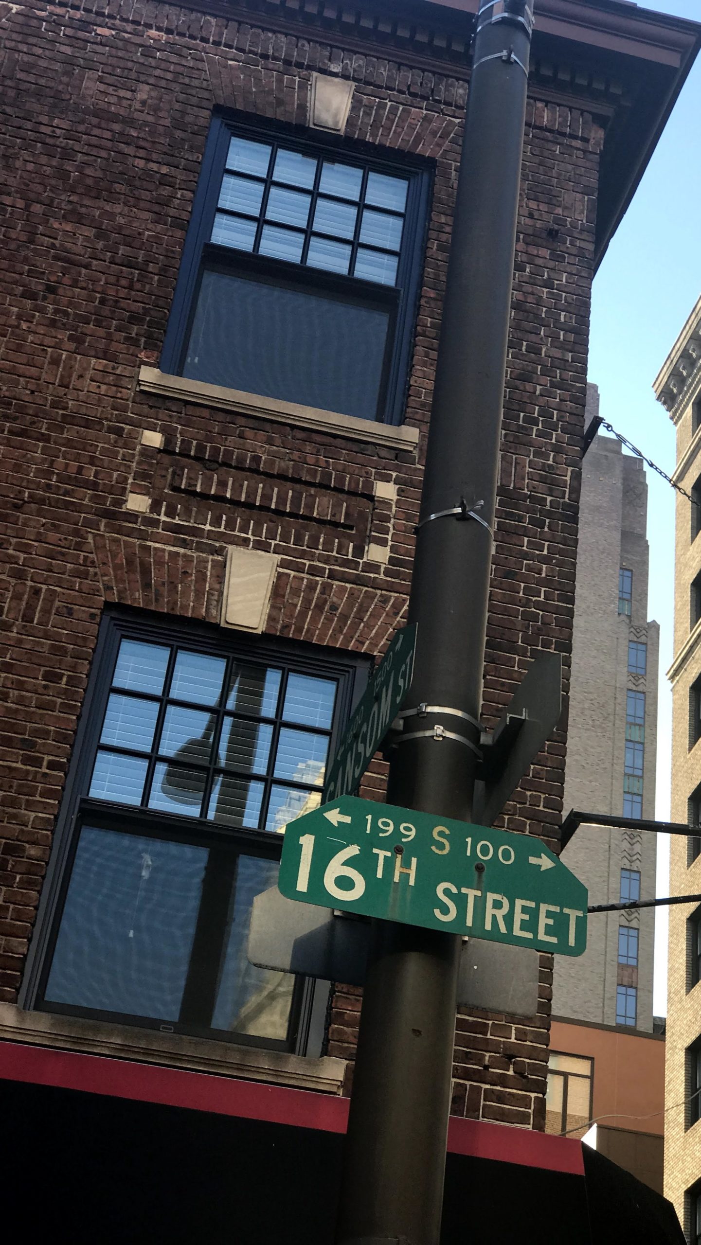 Things to do in Philadelphia. 16th STreet sign