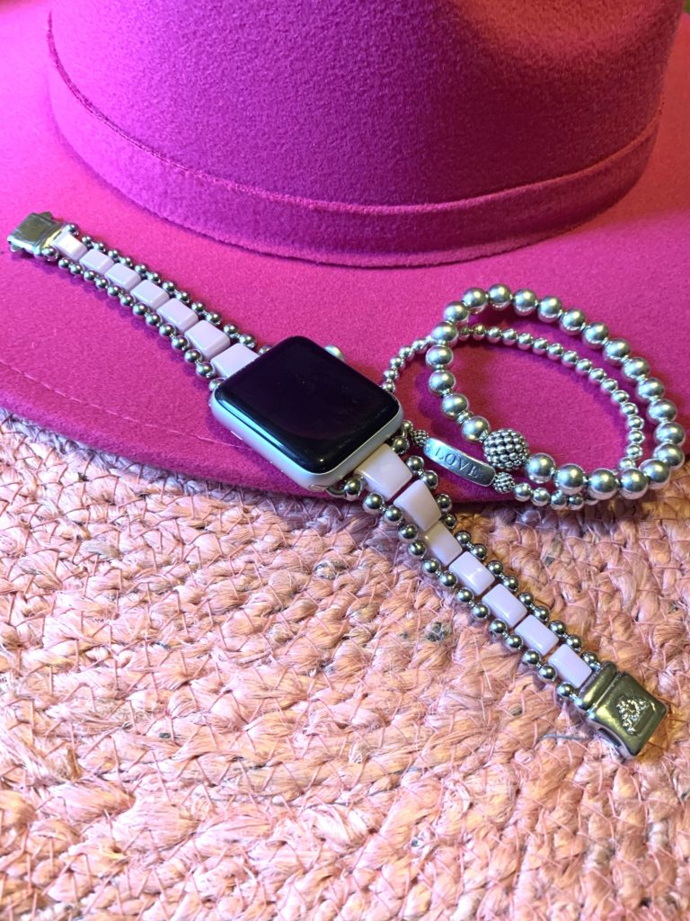 pretty in pink Lagos jewelry and hat