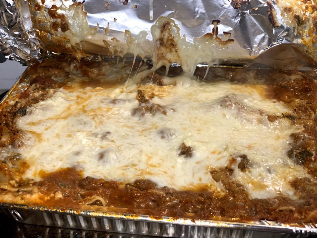 busy mom meal plan lasagna with extra cheese